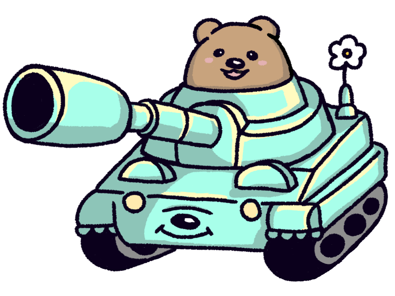 戦車に乗ったクォッカ